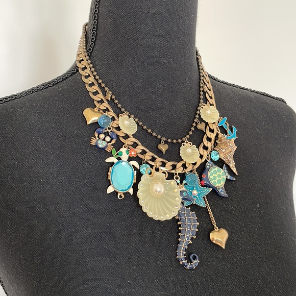 🌟SOLD🌟 Betsey Johnson vintage early 2000s ocean / nautical / sea necklace - Picture 8 of 8
